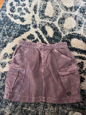 BDG Corduroy Mini Skirt in Dusty Lavender